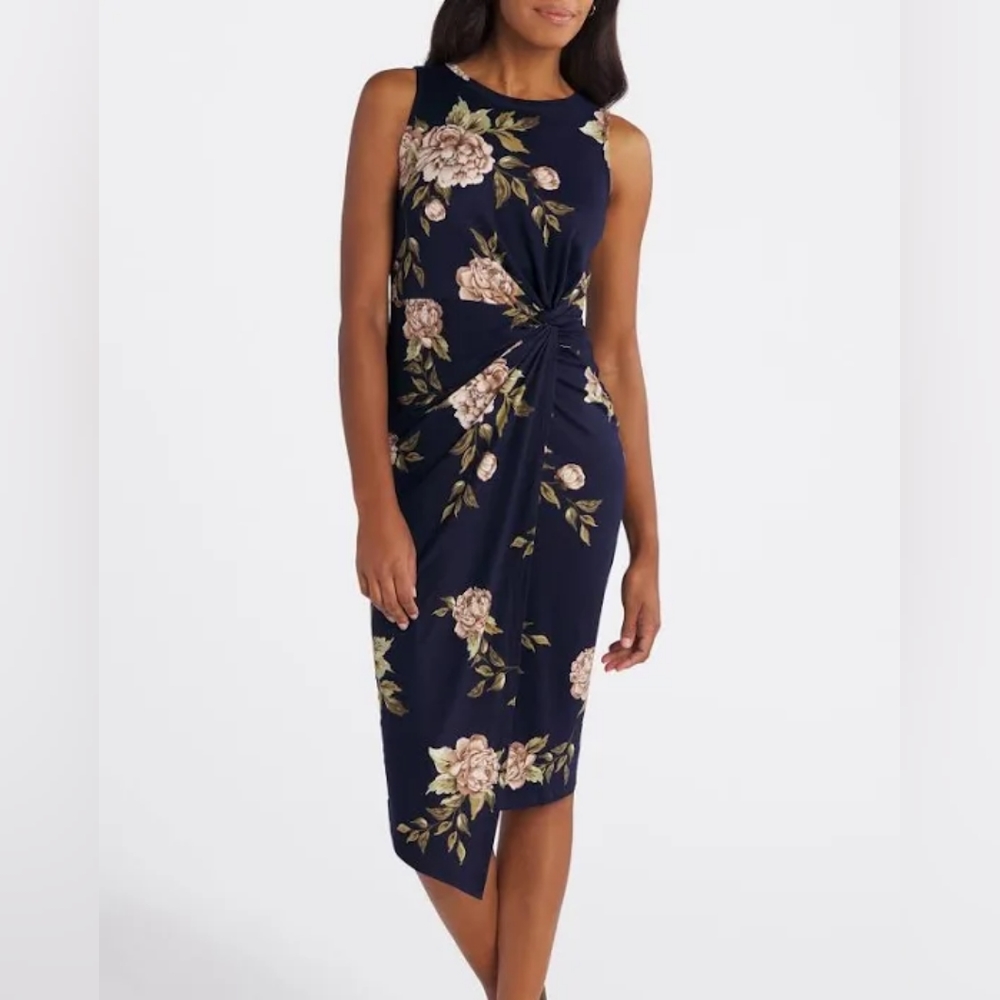 Nine Britton Abigail Fitted Midi Dress